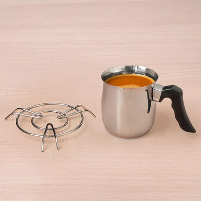 Stainless Steel Turkish Coffee Warmer - Stay-Cool Handle, Induction Friendly, 100% Food-Safe – 500ml / 900ml