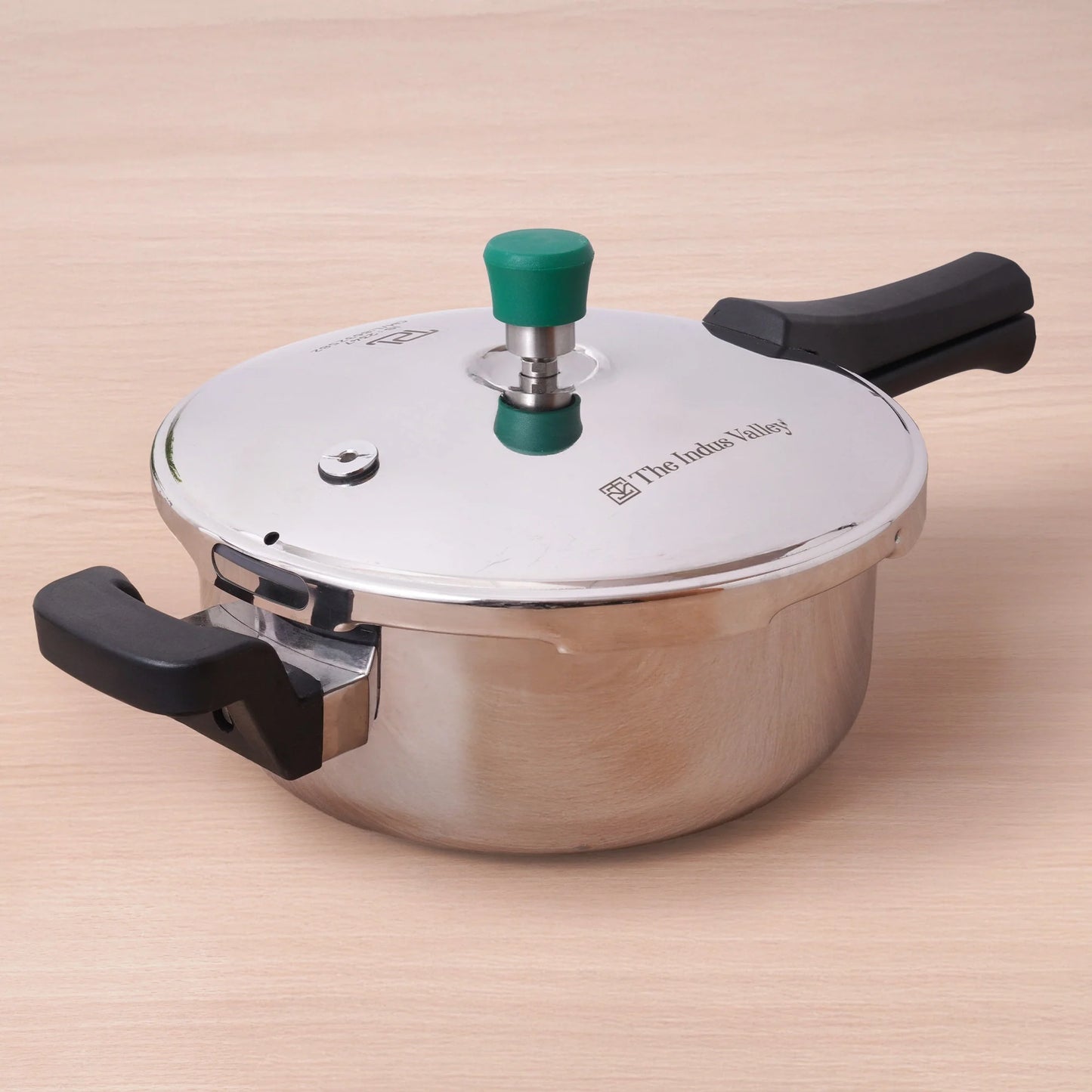 Tri-ply Stainless Steel Pressure Pan, Premium Quality, 3 Layer Thick Body, Heavy Bottom, 100% Food-safe, ISI Certified, Induction & Gas, 3.5/5L