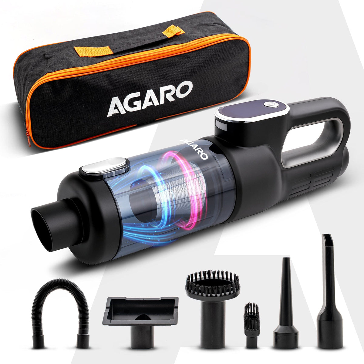 AGARO HVC7799 Cordless Car Vacuum Cleaner, Portable Handheld Vacuum for Car & Home Interiors, 16 kPa High Power Suction,