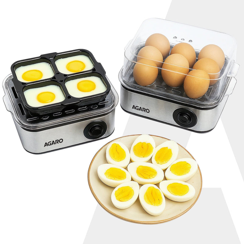 AGARO Grand Egg Boiler And Poacher - 500W, Silver
