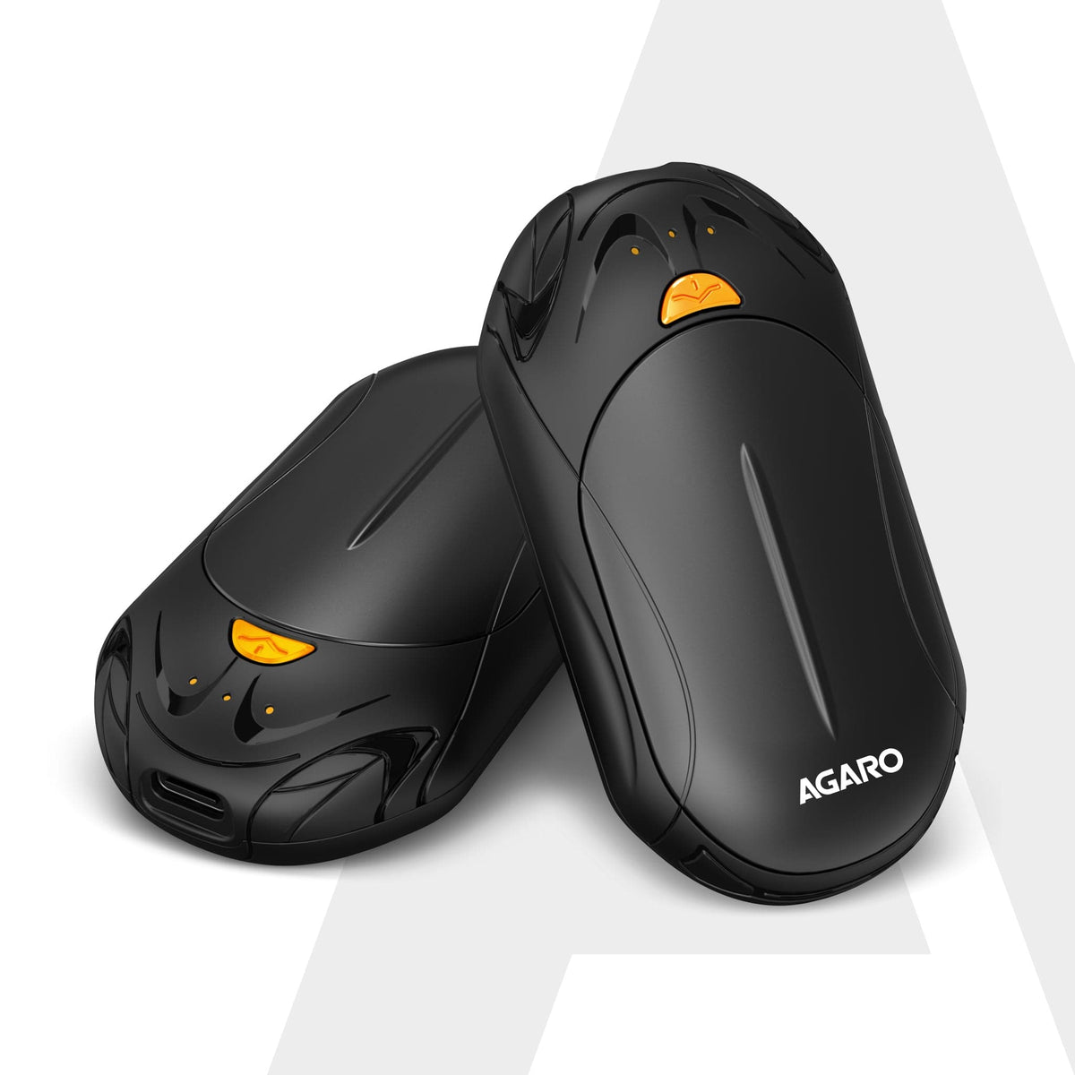 AGARO Regal Rechargeable Hand Warmer 3000mAh x 2 – Portable Electric Pocket Heater | 3 Heat Levels | 20Hrs Runtime | Typ