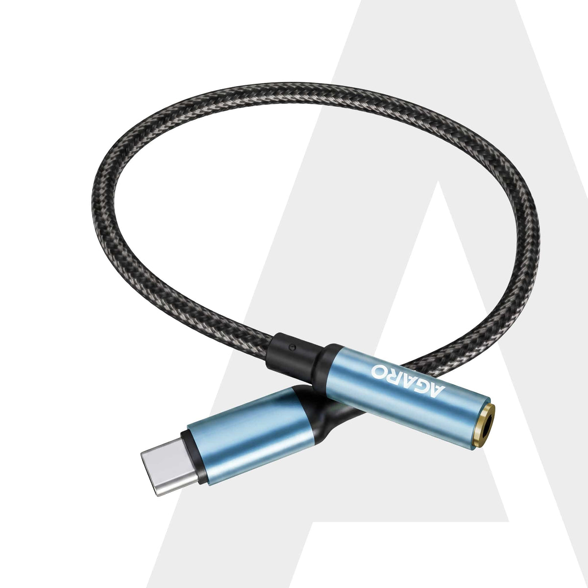 AGARO Type-C to 3.5mm Aux Female Converter with Built-in DAC, Hi-Res Durable Audio Adapter, Supports Mic & Calls, Compatible with iPhone 15 & above, Mobile, Laptops, Plug & Play USB-C to AUX Adapter