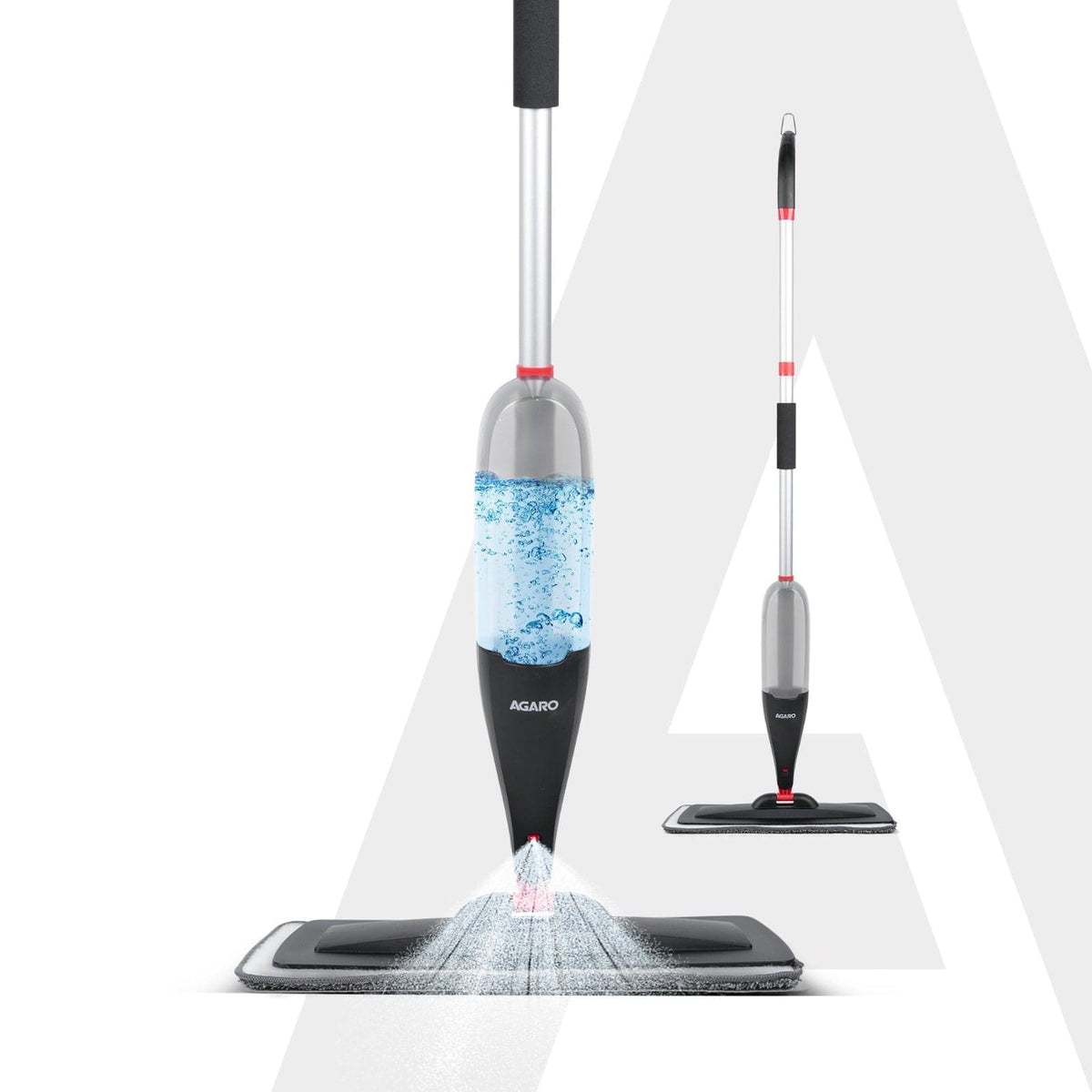 AGARO Delite Spray Mop for Dry and Wet Floor Cleaning with Washable Microfiber Pad - with 800ml Refillable Bottle for Wo