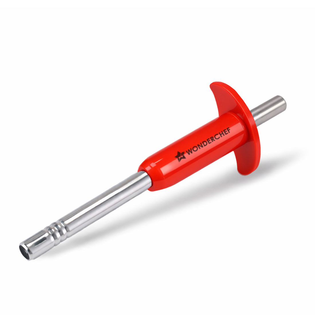 Wonderchef Stainless Steel Gas Igniter, Long Lasting, Rust Proof, Unbreakable, Soft & Long Grip, Red Colour