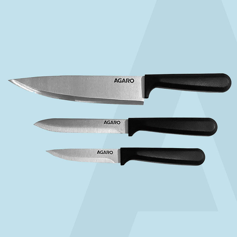 AGARO 3 Set Multifunction SS Knife - 1.8/1.2/1.2 mm