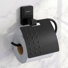 Plantex 304 Garde Stainless Steel Toilet Paper Roll Holder/Toilet Paper Holder in Bathroom/Kitchen/Bathroom Accessories - Darcy (Black)-1