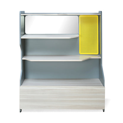 Nilkamal Furlenco Engineered Wood Display Unit in Cornsilk and Gothic Grey Finish