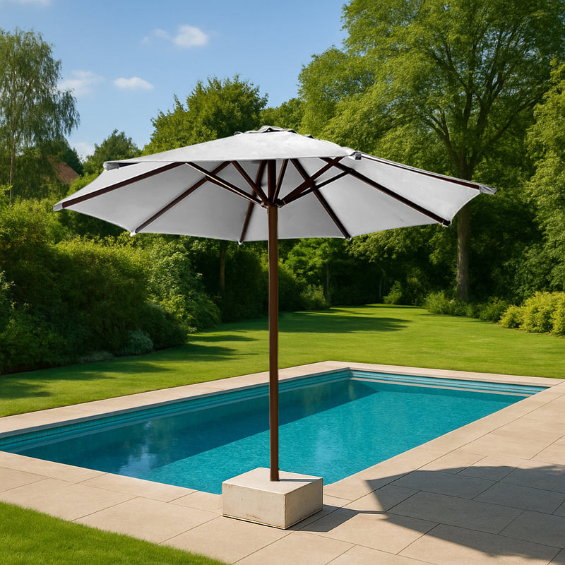 Fiore Luxury Centre Pole Garden Umbrella With Stand