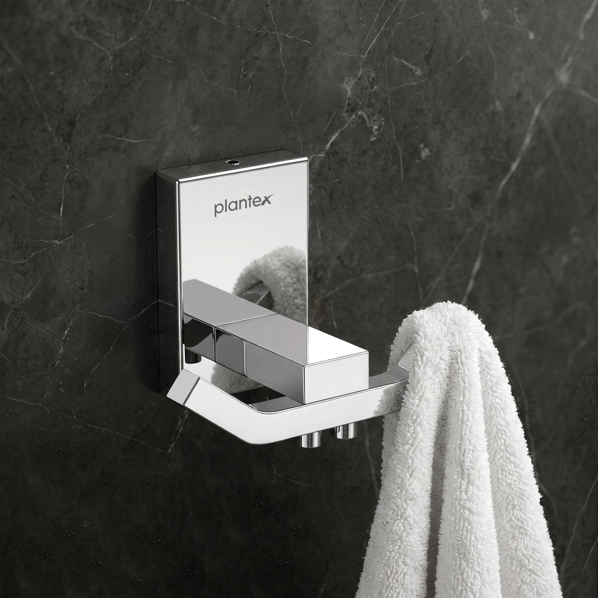 Plantex 304 Grade Stainless Steel Robe Hook/Towel Hanger/Cloth Hanger for Bathroom/Bathroom Accessories - Crystal (1405-Chrome)