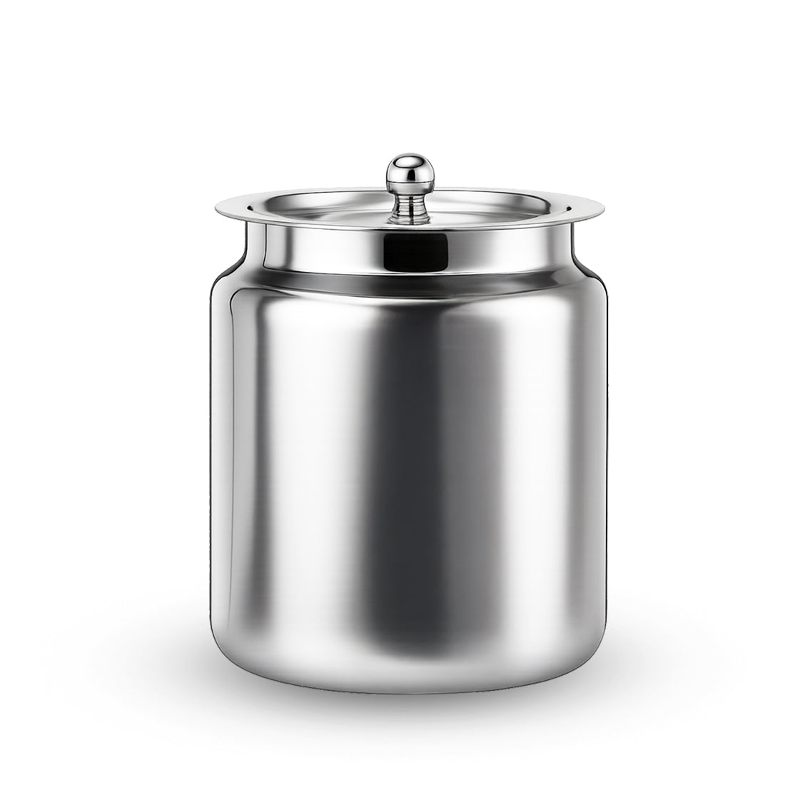 Wonderchef Ambrosia Premium Stainless-steel Ghee Pot with Lid, 1 L, Tight SS Lid, Rust-resistant & Durable Material, Ghe