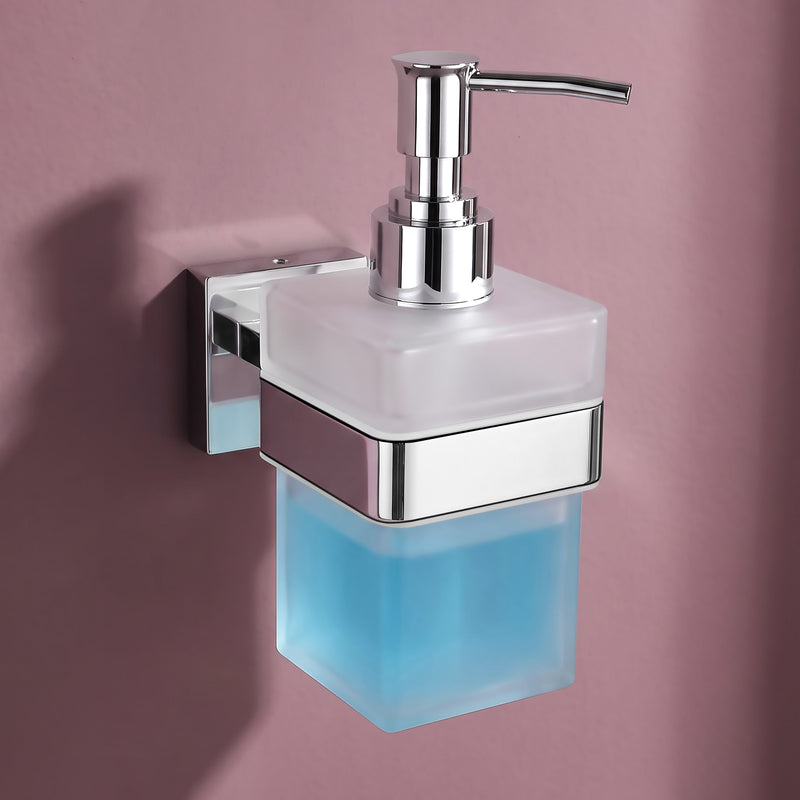 Plantex Heavy-Duty Stainless Steel Liquid Soap Dispenser/Hand Wash Dispenser/Shampoo Dispenser/Bathroom Accessories -Aqua (Chrome)-1