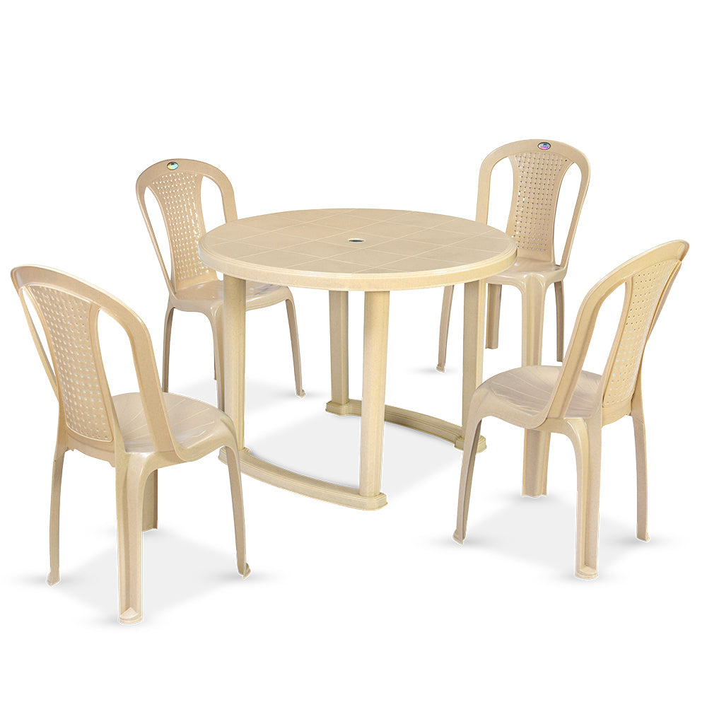 Nilkamal Meridian 1 + 4 Chairs Plastic Dining Set