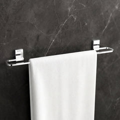 Plantex 304 Grade Stainless Steel 24 inch Towel Hanger for Bathroom/Hand Towel Holder/Single Towel Rod/Bathroom Accessories, Crystal (Chrome)-1