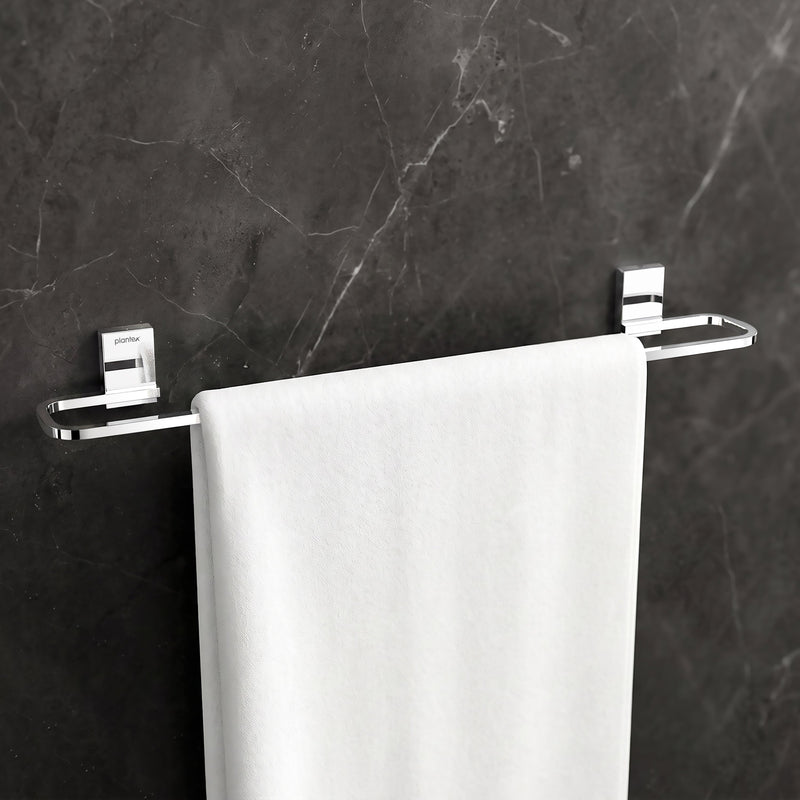 Plantex 304 Grade Stainless Steel 24 inch Towel Hanger for Bathroom/Hand Towel Holder/Single Towel Rod/Bathroom Accessories, Crystal (Chrome)-1
