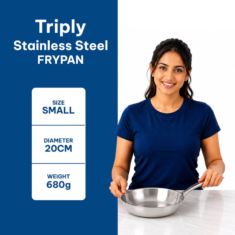 TriPly Stainless Steel Frypan