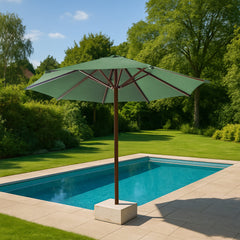 Fiore Luxury Centre Pole Garden Umbrella With Stand