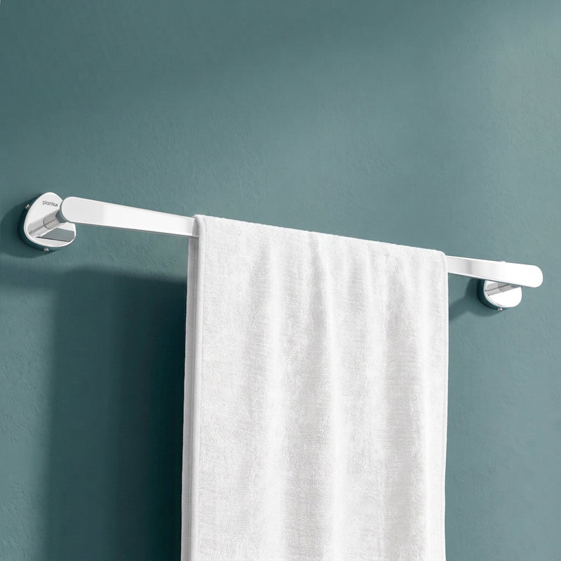 Plantex J4 Stainless Steel Towel Holder in Bathroom/Cloth Hanger for Bathroom/24 Inch Single Towel Rod/Bathroom Accessories (Chrome Finish) Angel-1
