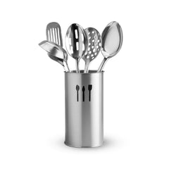 Wonderchef Venice 6 Pcs. Stainless-steel Kitchen Tools with Organiser Set, Includes Ladle, Slotted Turner, Skimmer, Serv