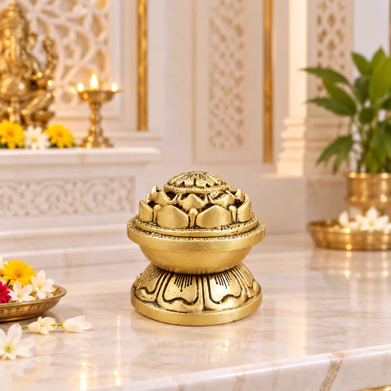 Brass Louts Dhoop Dani & Incense Holder