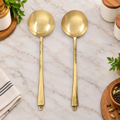 Brass Kitchen Ladles Set  (15.5 Inch)