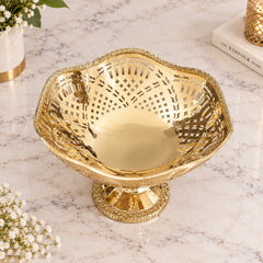 Brass Decorative Fruit Jali Bowl (4.5 inch)