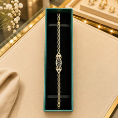 Colorful CZ Tennis Bracelet for Women | Gold-Tone Clasp, Gift Box