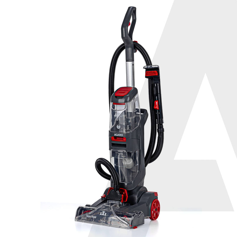 AGARO Elite Upright Wet & Dry Carpet Cleaner, 800W, 13.5 kPa Suction Pressure, 2 in 1 Handheld Carpet Spot Cleaner Machi