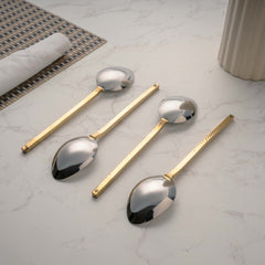 Steel Spoon With Brass handle