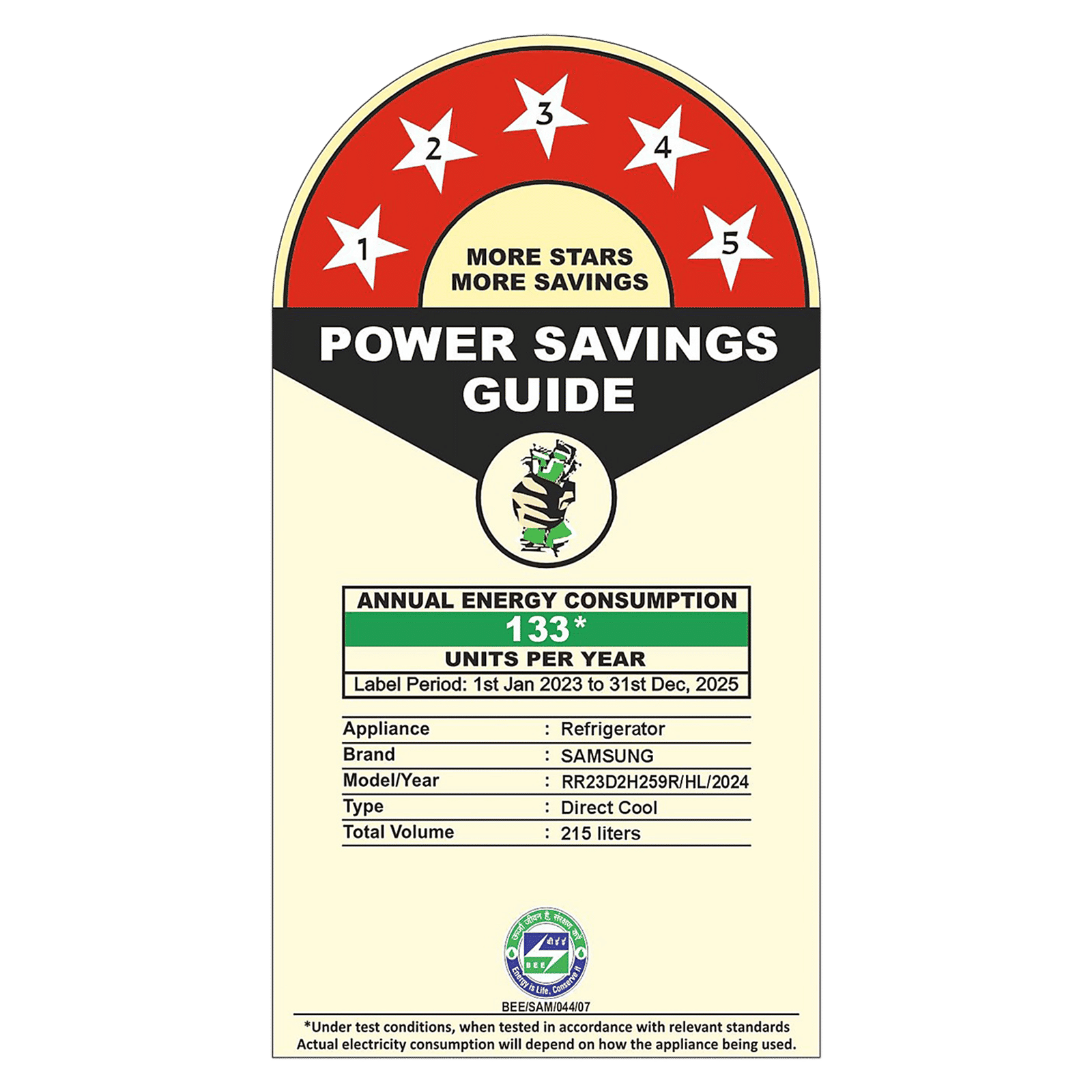 SAMSUNG Horizontal Curve 215 Litres 5 Star Direct Cool Single Door Refrigerator with Base Stand Drawer (RR23D2H259R/HL, Paradise Bloom Purple)