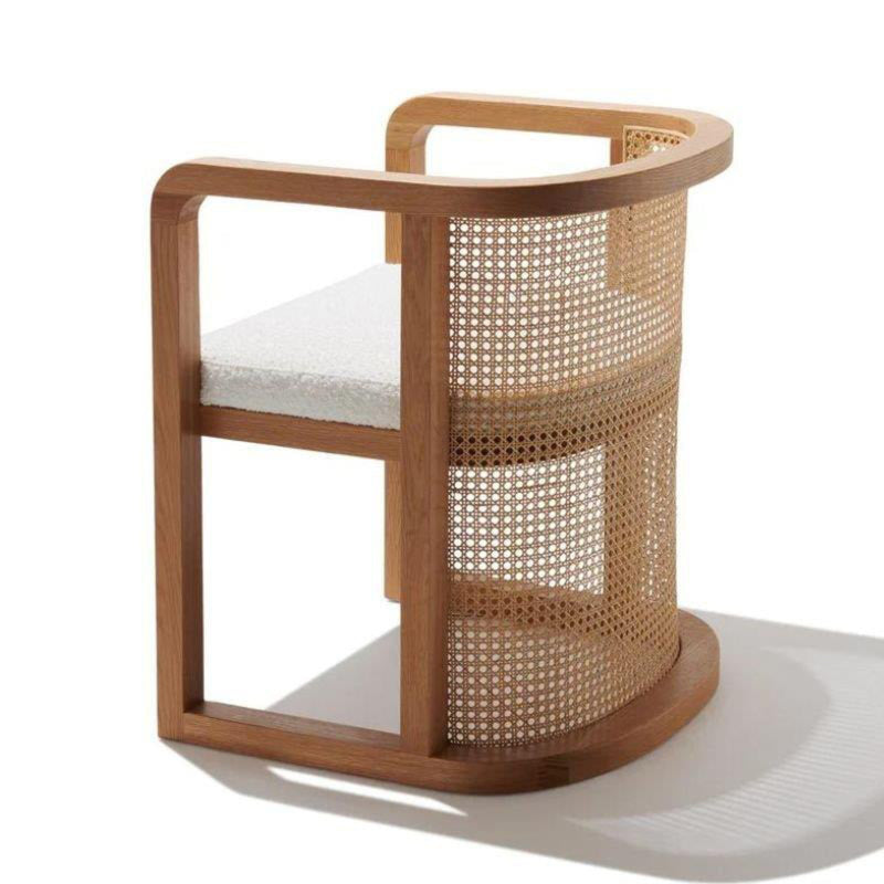 Wooden Cane Lounge Chair