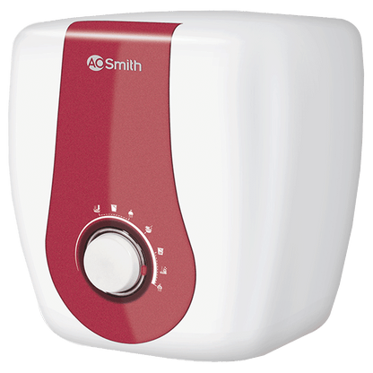 AO Smith Xpress 6 Litres 5 Star Vertical Storage Water Geyser with Glass Coated Incoloy Heating Element (White)