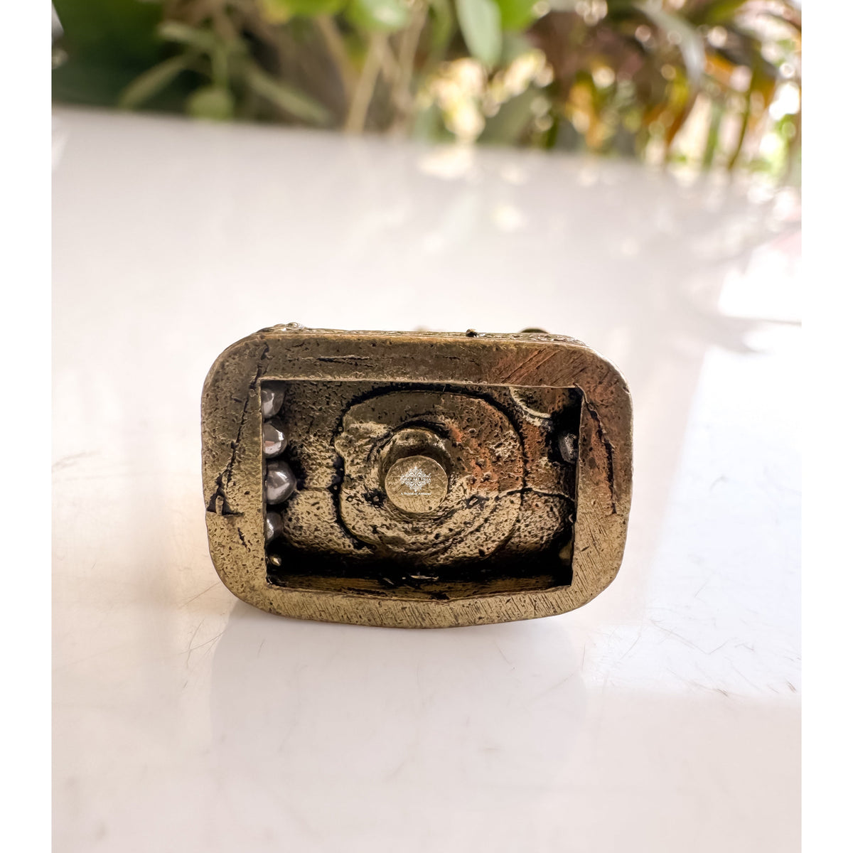 Pure Brass Miniature Brass Bhairav Ji Idol - 3.10 cm