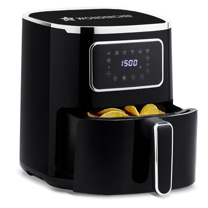 Platinum Digital Air Fryer | 5L | Rapid Air Technology | 7 Pre-Set Menu Options | Temperature and Time Control | Digital Interface | Chrome Finish | 1 Year Warranty