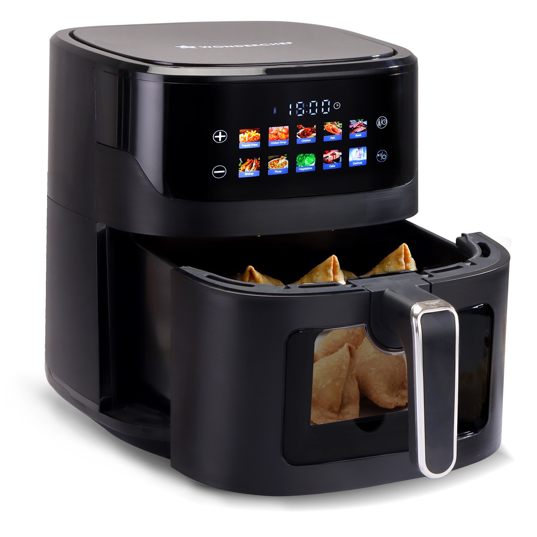 Evita Digital Air Fryer, 1600W, 6.5 L, Rapid Hot Air Technology, 10 Pre-set Menus, Non-stick Basket, In-built Memory, Customised Time & Temperature Control, Fry, Bake, Grill, 2-Yr Warranty
