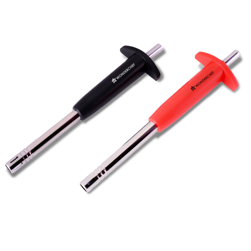 Wonderchef Premium Kitchen Gas Igniter/Lighter 2 Pcs, Stainless-steel, Use on Gas Stove at Home & Restaurant, Unbreakabl