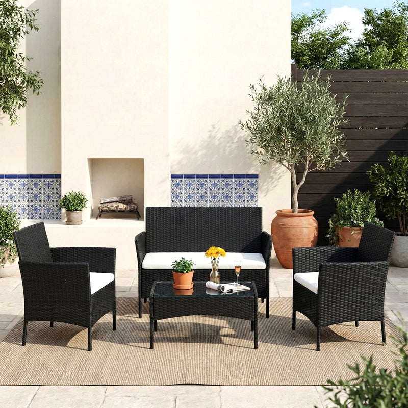Aaru Outdoor Sofa Set 2 Seater , 2 Single seater and 1 Center Table Set