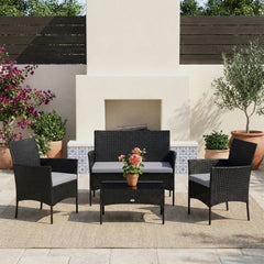 Aaru Outdoor Sofa Set 2 Seater , 2 Single seater and 1 Center Table Set