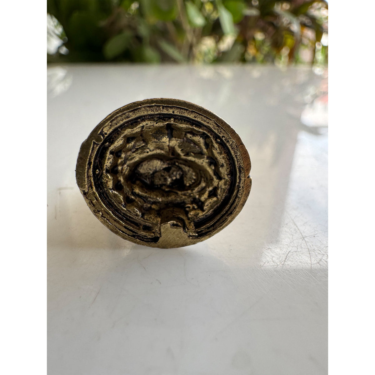 Pure Brass Miniature Ganesh Ji Sitting Murti