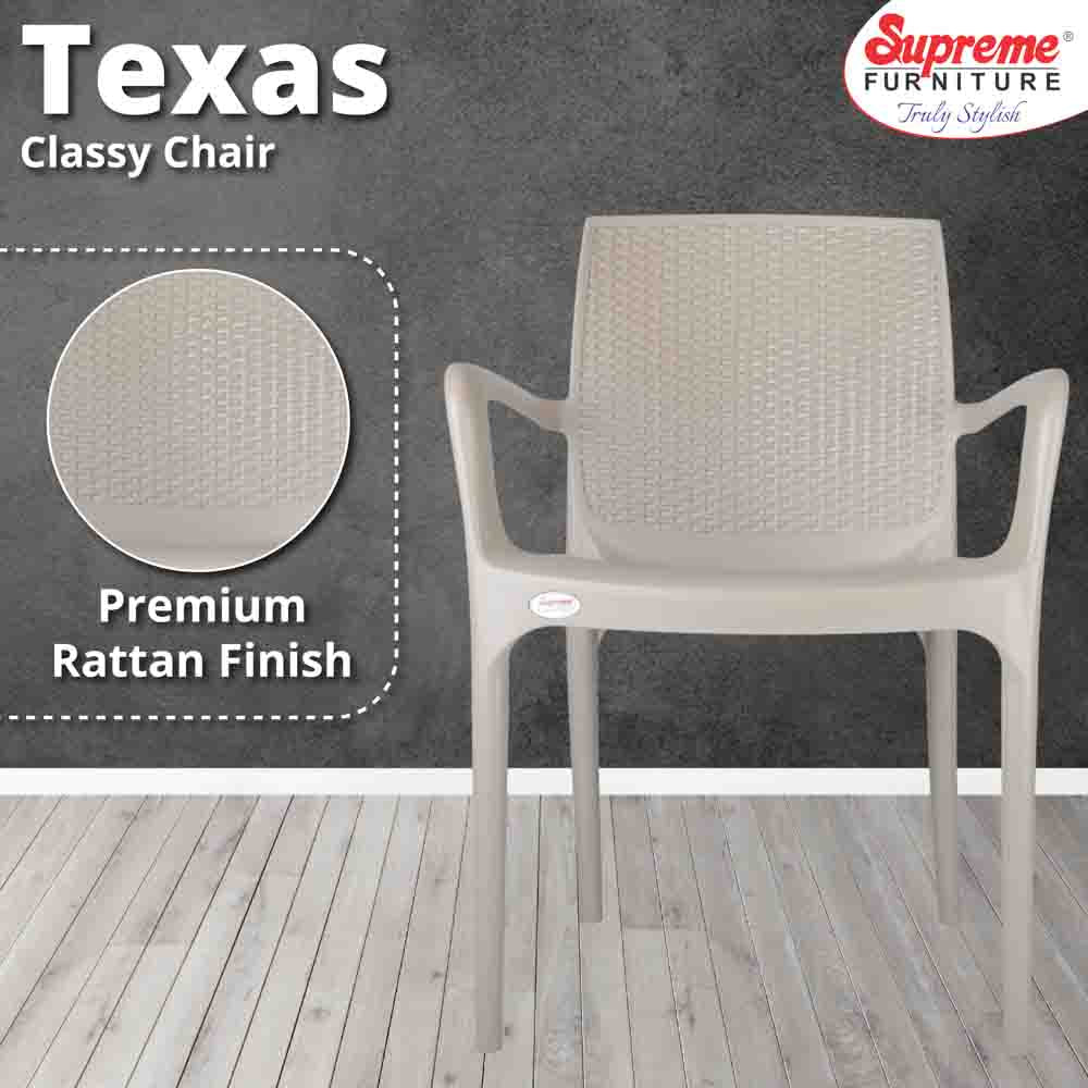 Supreme Texas Plastic With-Arm Chair