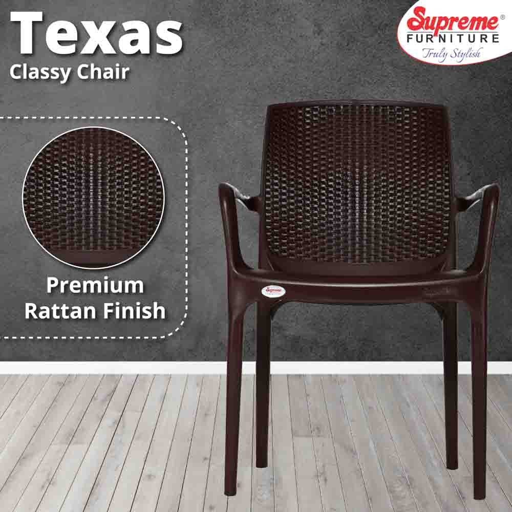 Supreme Texas Plastic With-Arm Chair