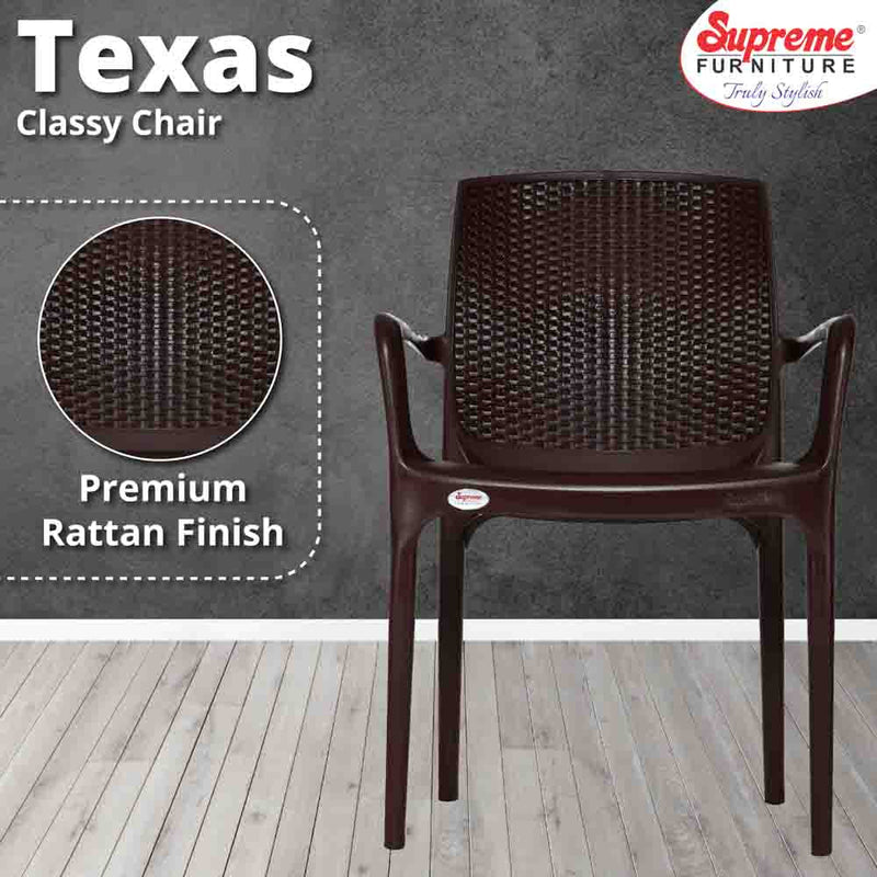 Supreme Texas Plastic With-Arm Chair