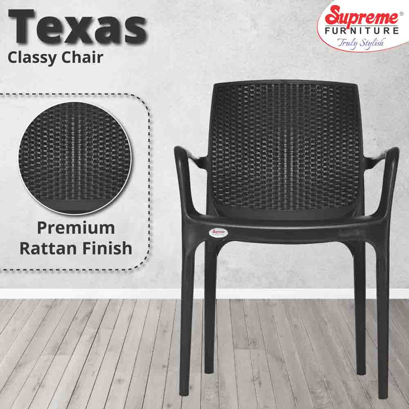 Supreme Texas Plastic With-Arm Chair