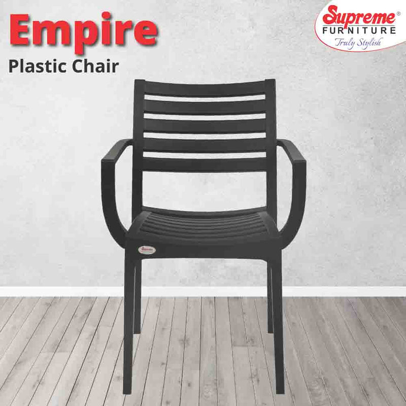 Supreme Empire Plastic With-Arm Chair