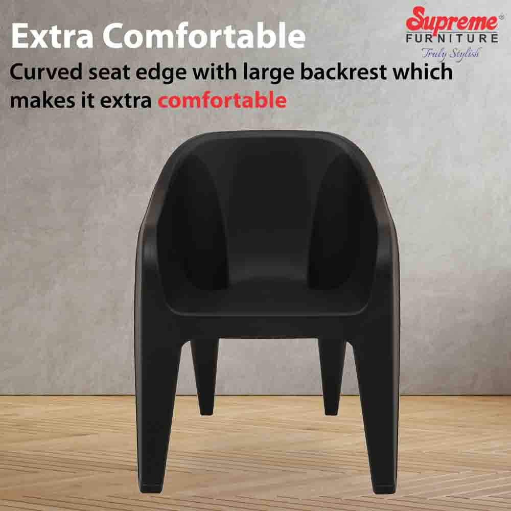 Supreme Futura Plastic With-Arm Chair