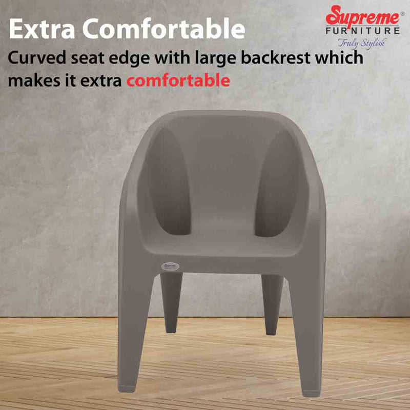 Supreme Futura Plastic With-Arm Chair