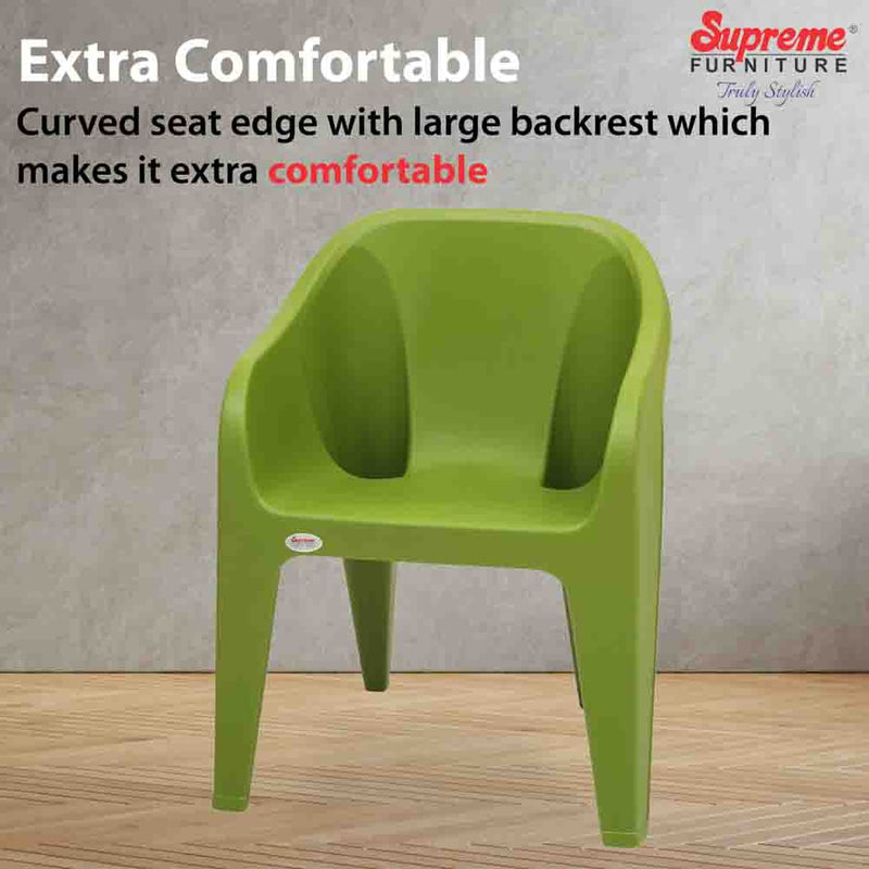 Supreme Futura Plastic With-Arm Chair