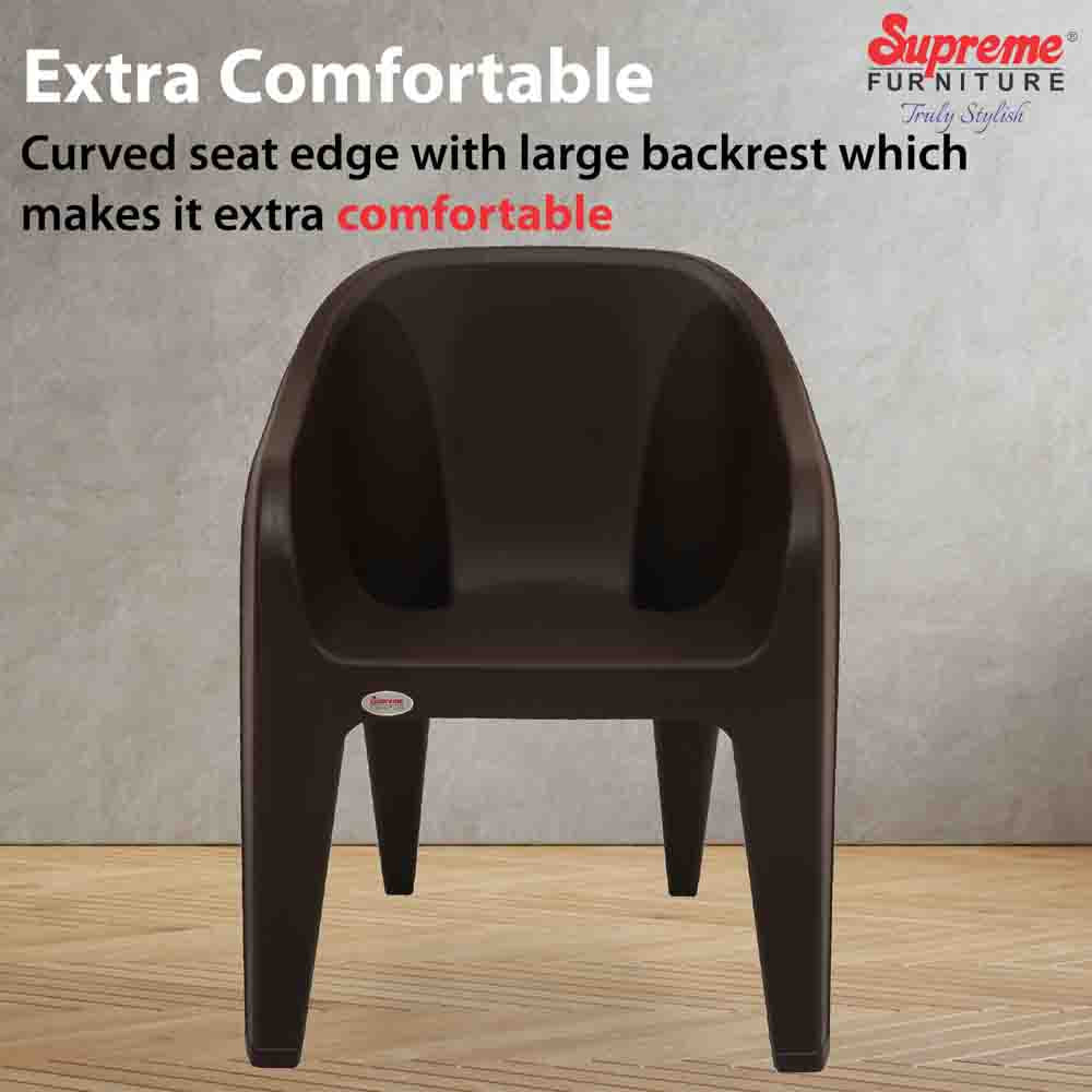 Supreme Futura Plastic With-Arm Chair