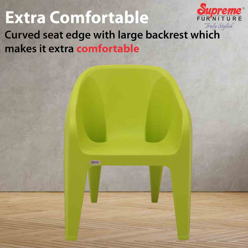 Supreme Futura Plastic With-Arm Chair