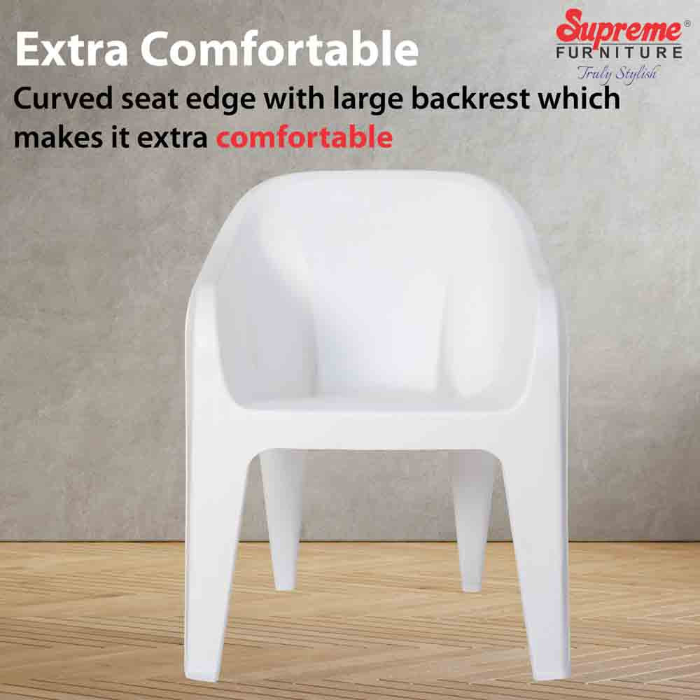 Supreme Futura Plastic With-Arm Chair