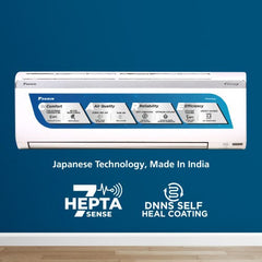 Daikin Premium Series 1 Ton 5 Star Inverter Split AC | 100% Copper | PM 2.5 Filter | Dew Clean Technology | Power Chill Operation | 5.2 ISEER (ATKM35UV)